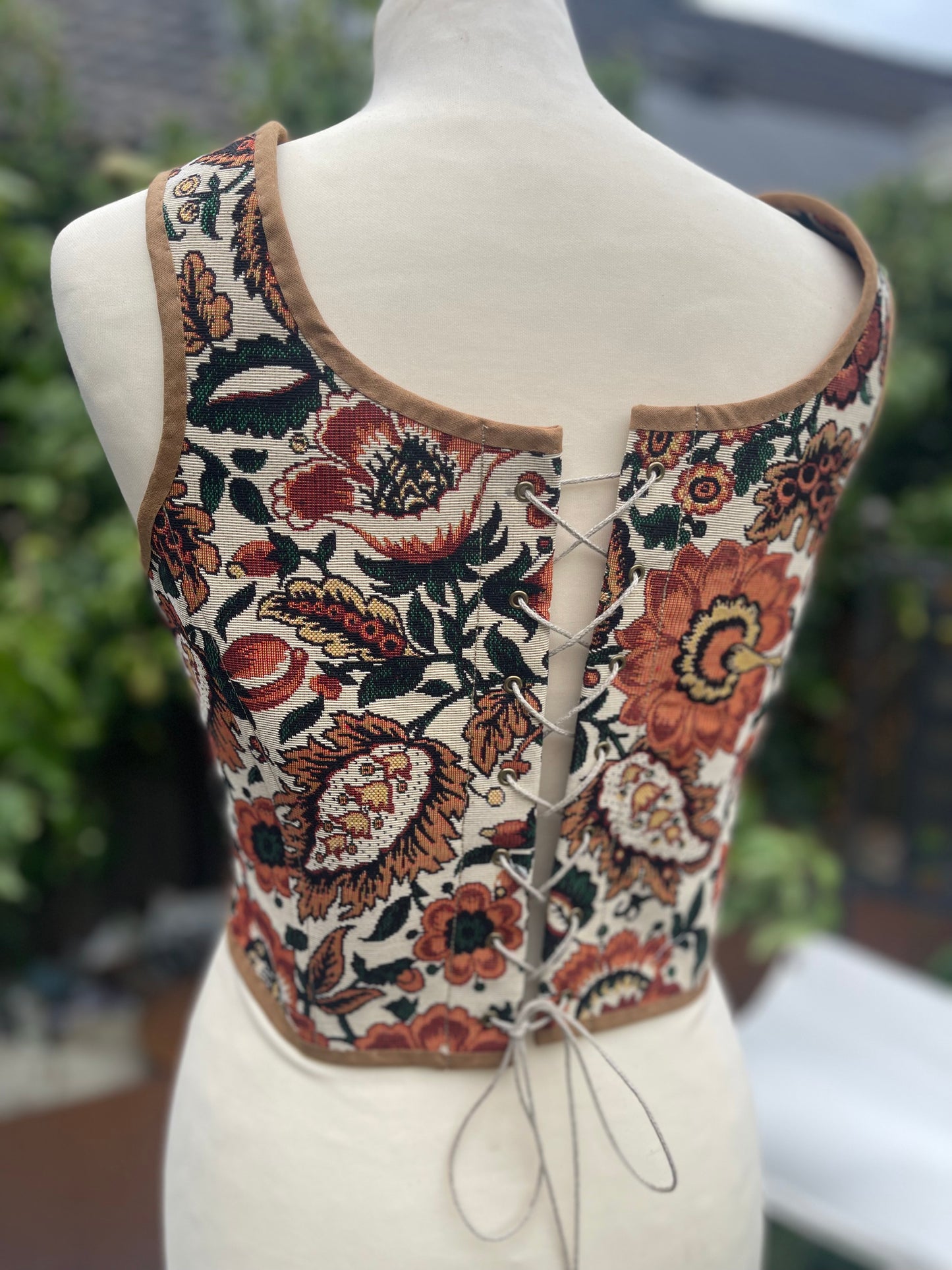 Corset Ceana - geregen voor- en achterkant