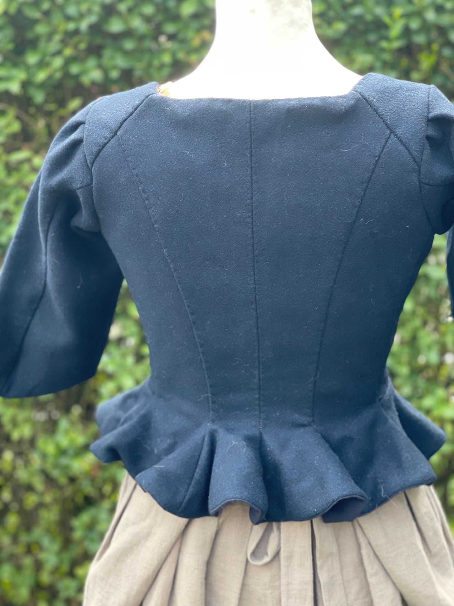 18e Eeuwse Bodice Jasje - blauw