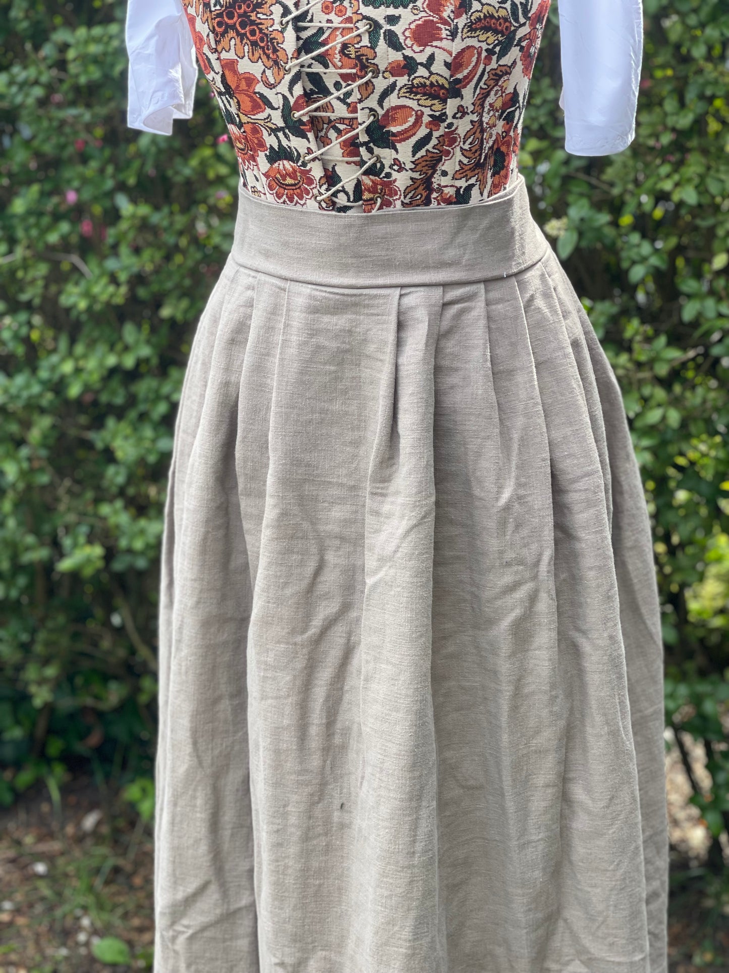 18e-eeuwse Petticoat rok maxi lengte