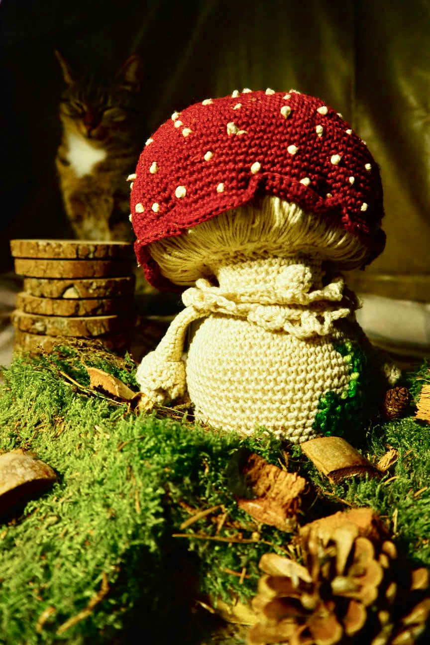 gehaakt mushroom knuffeltje (custom made)