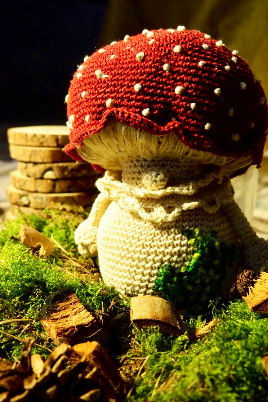 gehaakt mushroom knuffeltje (custom made)