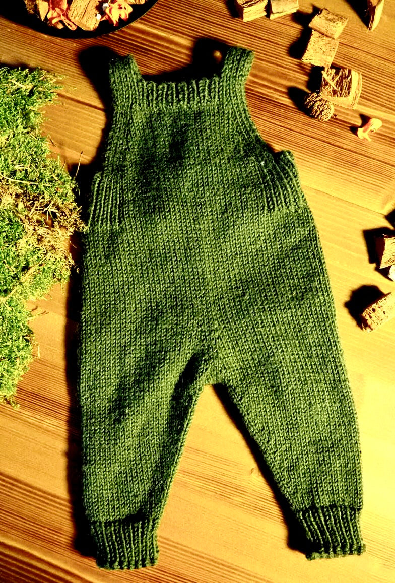 gebreide overall voor newborn en baby (custom made)