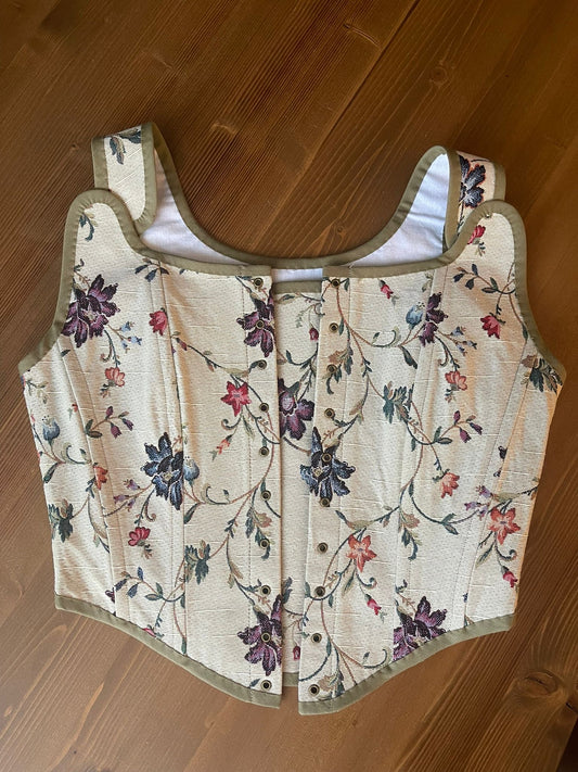 Handgemaakt corset - geregen voor- en achterkant
